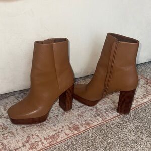 Brown Leather Ankle Boots